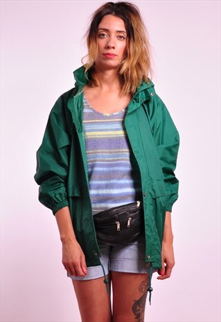 VINTAGE K-WAY WATERPROOF FESTIVAL WINDBREAKER JACKET