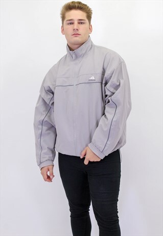 VINTAGE ADIDAS JACKET IN GREY