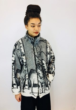 WOLF SOFT TEDDY BEAR FLEECE JACKET