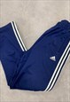 VINTAGE ADIDAS JOGGERS ELASTICATED WAIST TRACK PANTS 