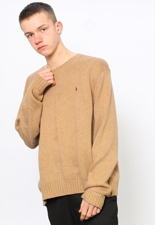 RALPH LAUREN POLO JEANS KNIT BROWN