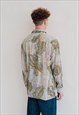 VINTAGE 90S LONG SLEEVE BUTTON UP MEN SHIRT WITH STAMP XL