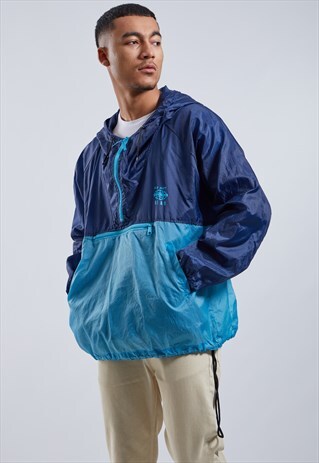 VINTAGE 1/4 ZIP WINDBREAKER JACKET