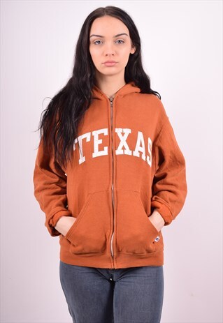 RUSSELL ATHLETIC WOMENS VINTAGE HOODIE JACKET SMALL 90'S