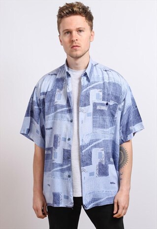 VINTAGE ABSTRACT PATTERNED SHIRT