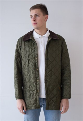VINTAGE RETRO GREEN BARBOUR JACKET COAT