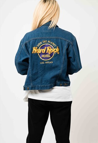 VINTAGE HARD ROCK CAFE LAS VEGAS DENIM JACKET