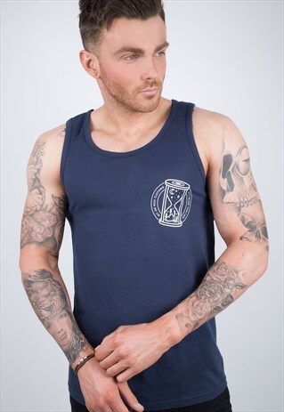 IT'S NEVER TOO LATE NAVY VEST