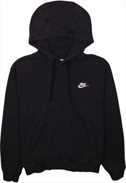 Vintage 90's Nike Hoodie Swoosh Pullover Black Medium