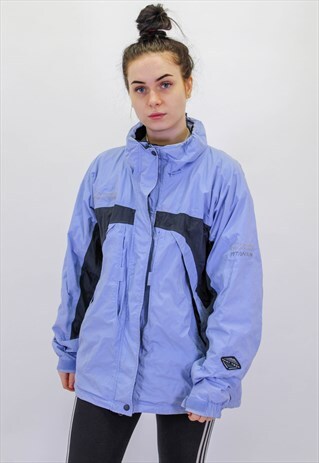 VINTAGE COLUMBIA COAT IN BLUE XL