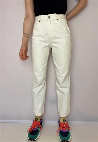 VINTAGE 90S WHITE JEANS