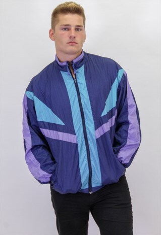 VINTAGE FESTIVAL PATTERN SHELL JACKET