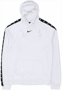 Nike 90's Middle Centre Swoosh Pullover Hoodie Small White