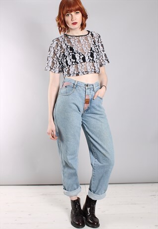 VINTAGE 80S CARRERA HIGH WAISTED MOM JEANS