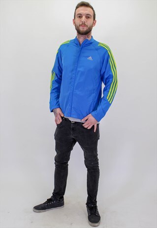 VINTAGE ADIDAS JACKET IN BLUE SMALL