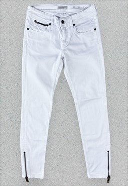 Burberry White Skinny Jeans Womens W26 L28