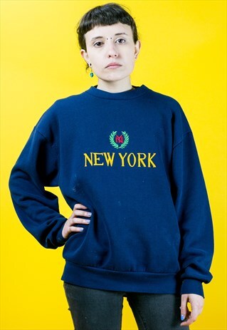 VINTAGE EMBROIDERD NEW YORK SWEATSHIRT USA