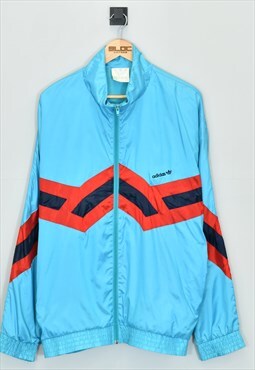 Vintage 1990's Adidas Shell Jacket Blue XXLarge