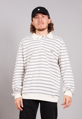 CREAM STRIPED WRANGLER SWEATSHIRT