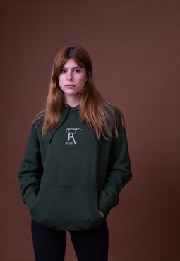 Women's Hoodie in Forest Green with embroidered logo