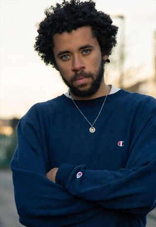 VINTAGE CHAMPION REVERSE WEAVE SWEATSHIRT IN NAVY