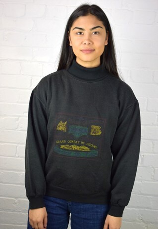 VINTAGE 90'S ROLL-NECK SWEATSHIRT