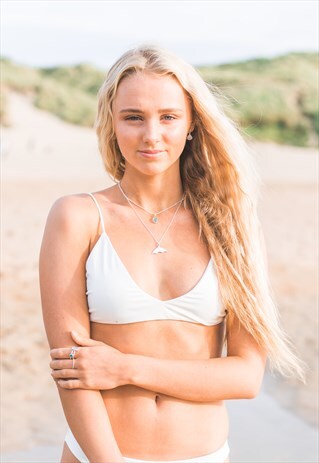 ODYSSEY BIKINI TOP IN WHITE