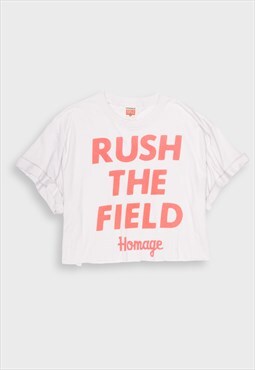 Cropped off-white t-shirt
