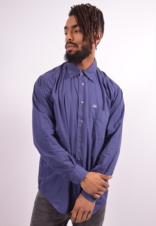 C.P. COMPANY MENS VINTAGE SHIRT MEDIUM BLUE 90S