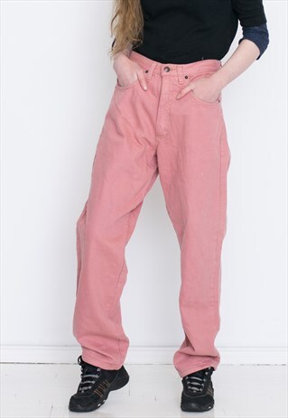 PINK VINTAGE JEANS HIGH WAIST