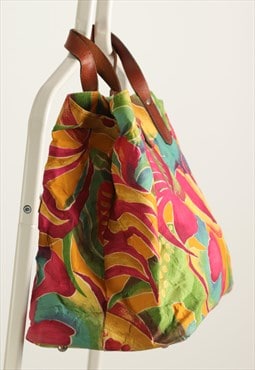 Sazaby Japan Brand Vintage Colorful Canvas Handbag 