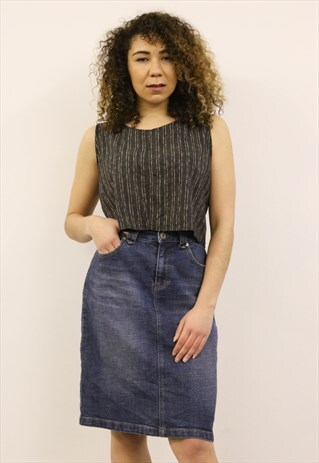 VINTAGE 1990S BLUE DENIM SKIRT