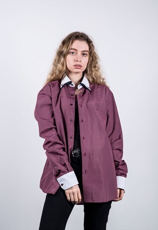 TOMMY HILFIGER VINTAGE 1990S RED CHECKED SHIRT