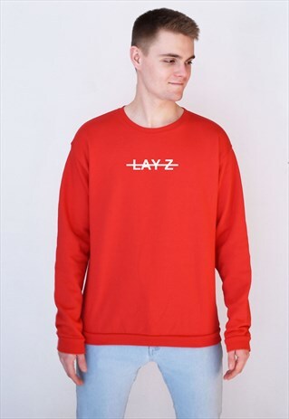 RED LAY-Z (WHITE) SWEATSHIRT