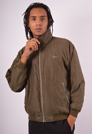 reebok jacket vintage green