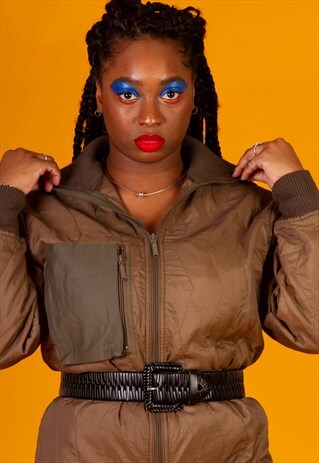 THE AVIATOR QUILTED ZIP JUMPSUIT