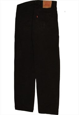 Levi's 90's Straight Leg Baggy Trousers / Pants 32 Black