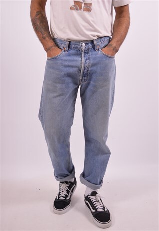 LEVI'S 501 MENS VINTAGE JEANS W33 L30 BLUE 90S