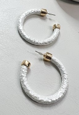 Pearly Hoop Earrings