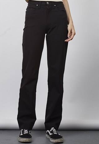 VINTAGE 90'S HIGH-WAISTED BLACK VERSACE TROUSERS