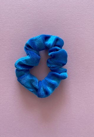 SMALL ELECTRIC BLUE SCRUNCHIE