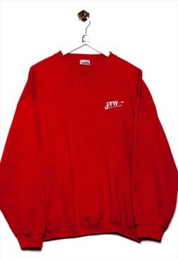 Vintage Tultex Sweatshirt "JTW Air Express" Stick Red