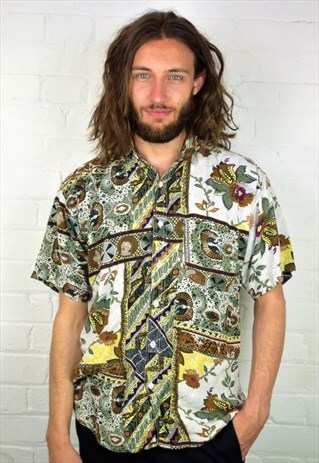 VINTAGE 90'S PATTERNED SHIRT