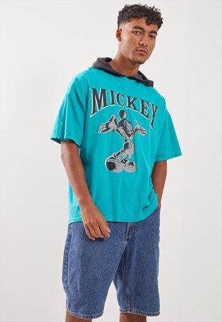 VINTAGE MICKEY MOUSE HOODED T-SHIRT
