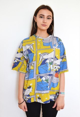 LOONEY TUNES DISNEY CARTOON CASTELBAJAC SLOUCH T SHIRT