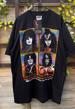 Vintage The Roxx 1990s KISS black T-shirt XL