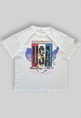 Vintage USA 1994 World Cup Single Stitch T-Shirt in White
