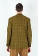 MAGEE DONEGAL TWEED UK 44S US CHECK WOOL BLAZER JACKET COAT 