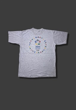 vintage grey atlanta olympic games 1996 tshirt 