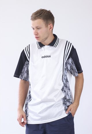 VINTAGE MENS ADIDAS ORIGINALNS POLO SHIRT JERSEY TOP